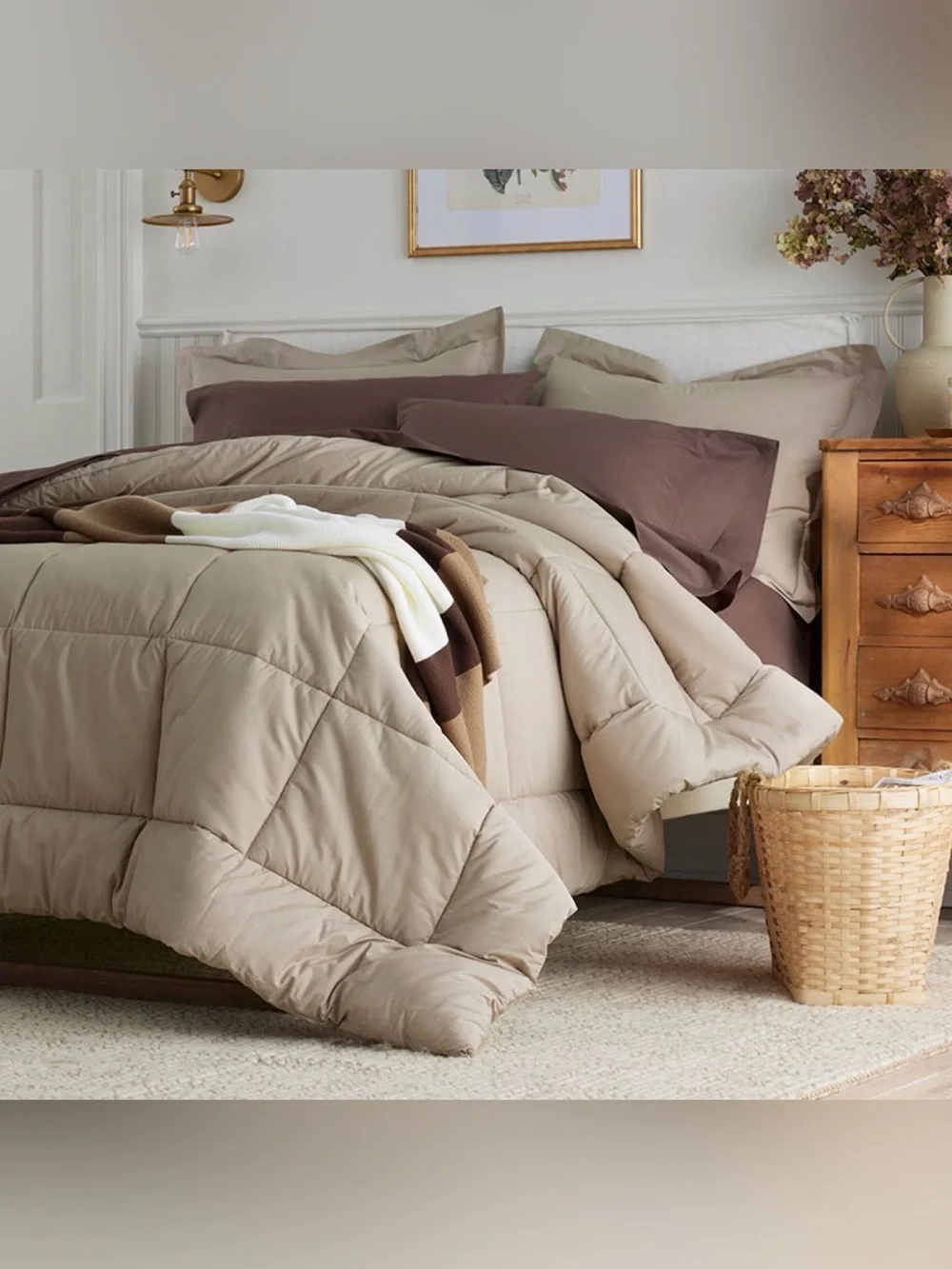 Company Cotton Classic Cool Percale Comforter - Cocoa